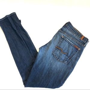 7 for all mankind skinny blue jeans size 32